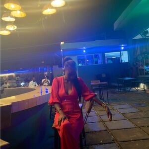 Eddie b pink bubble sleeves jumpsuit